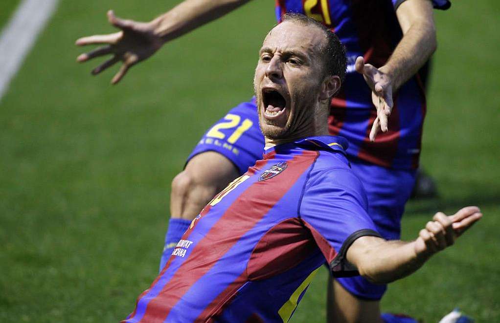 Juanlu, el hombre de los goles históricos del Levante UD