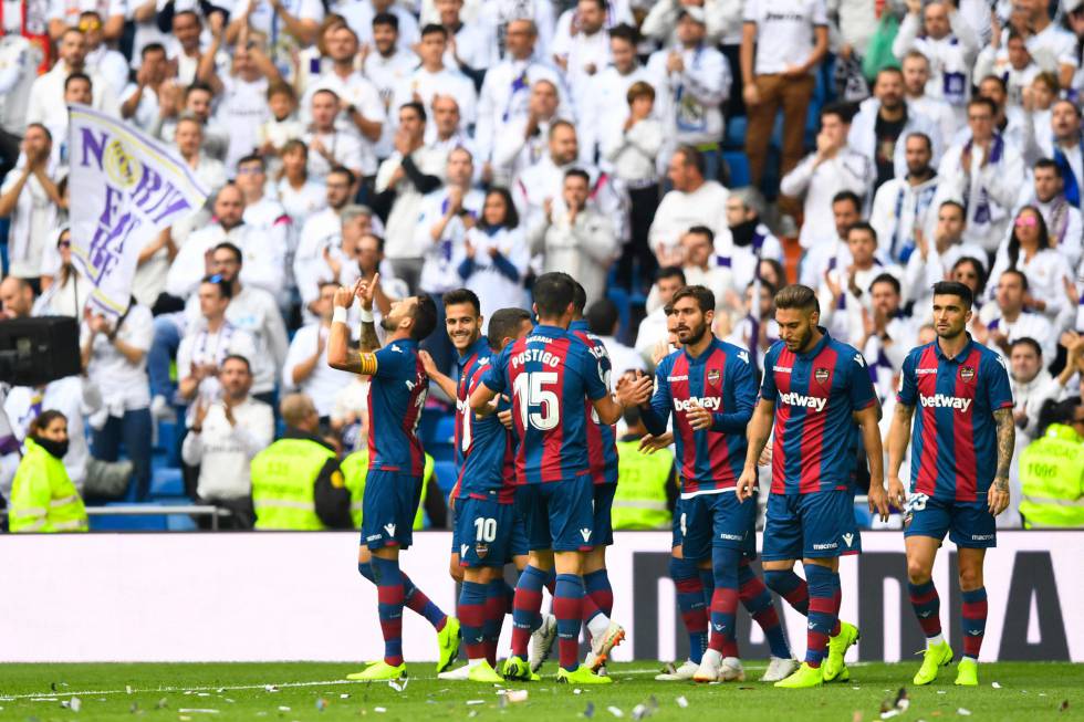 El Levante hace historia con su victoria en el Santiago Bernabéu